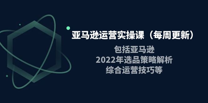 （3955期）亚马逊运营实操课（每周更新）包括亚马逊2022选品策略解析，综合运营技巧等_中创网