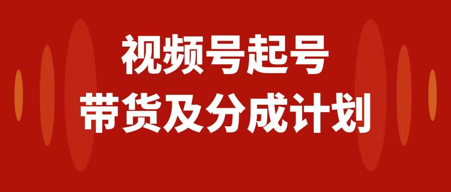 （7971期）视频号快速起号，分成计划及带货，0-1起盘、运营、变现玩法，日入1000+_中创网