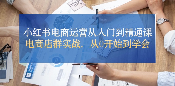 （11042期）小红书电商运营从入门到精通课，电商店群实战，从0开始到学会_中创网